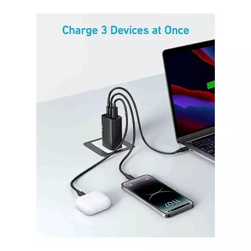 Anker 336 67W Three Port PD Adapter (Black) - 1