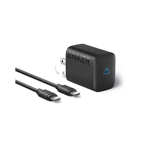 Anker 312 30W PowerIQ 3.0 USB-C Charger with Type-C Cable (Black)