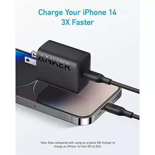 Anker 312 30W PowerIQ 3.0 USB-C Charger with Type-C Cable (Black) - 2