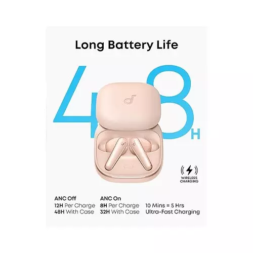Anker Soundcore Liberty 5 NC True Wireless Earbuds (Pink)-gallery-2