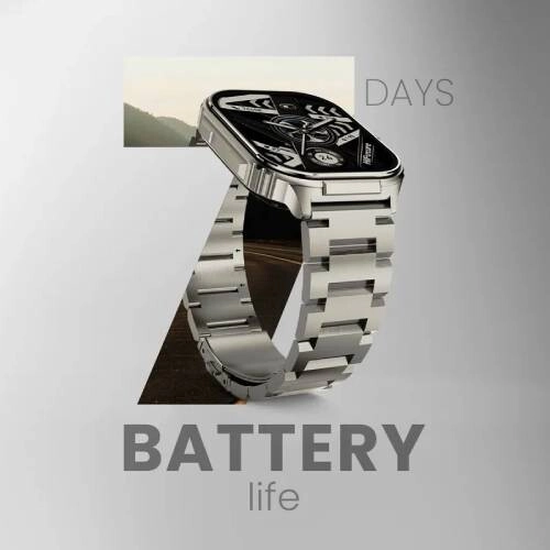 HiFuture Ultra3 Pro Silver Bluetooth Smart Watch - 1
