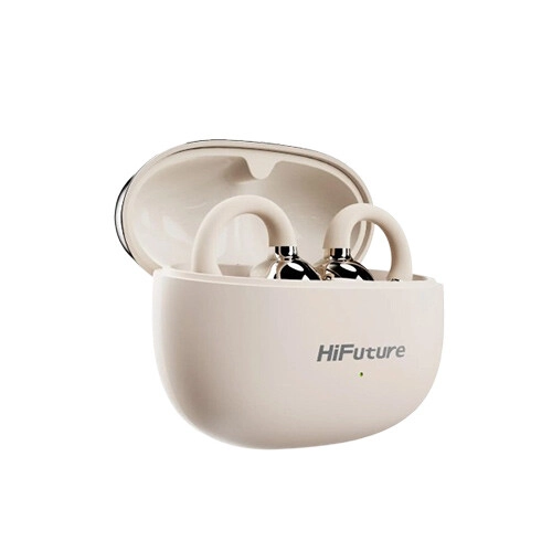HiFuture FlexClip BT 5.4 AI ENC Earbuds (Champagne Gold) - 1
