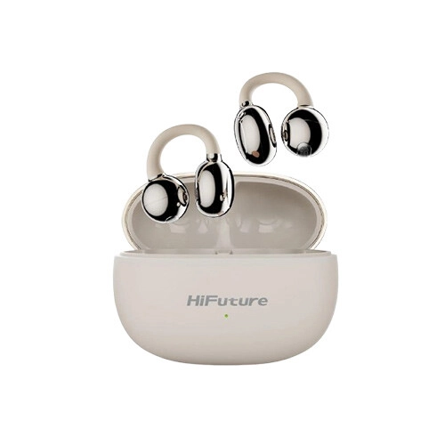HiFuture FlexClip BT 5.4 AI ENC Earbuds (Champagne Gold) - 2