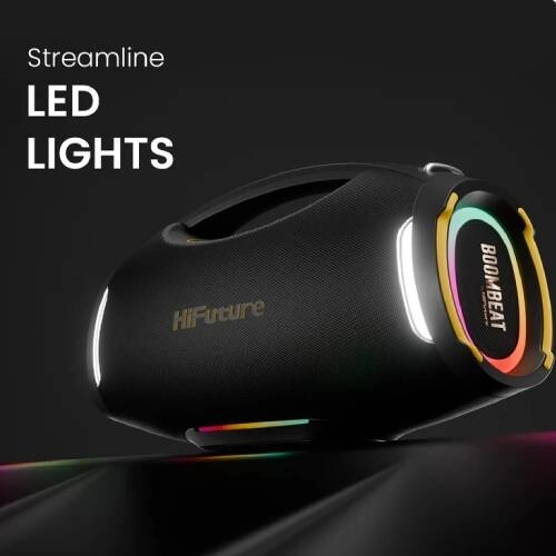 HiFuture BoomBeat 350W Party Bluetooth Speaker - Black  - 1