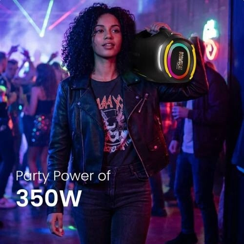 HiFuture BoomBeat 350W Party Bluetooth Speaker - Black  - 3