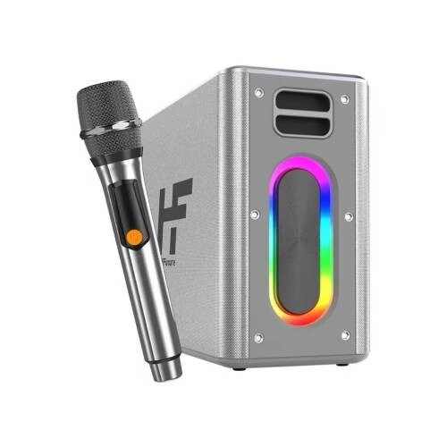 HiFuture MusicBox100 Karaoke Bluetooth Speaker - Silver 