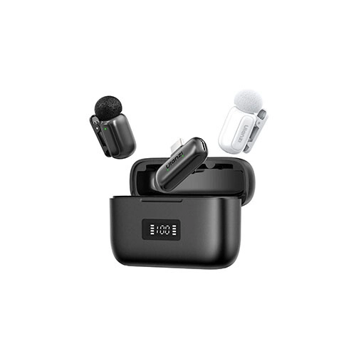 Ulanzi A200 Wireless Lavalier Mini Microphone (Black and White)