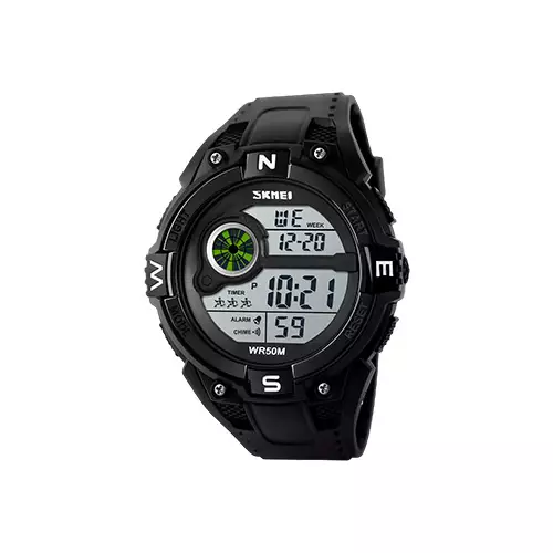 SKMEI 1279 FASHION MEN BLACK SPORT DIGITAL JAM TANGAN WATCH-4