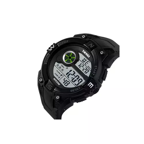 SKMEI 1279 FASHION MEN BLACK SPORT DIGITAL JAM TANGAN WATCH-gallery-2