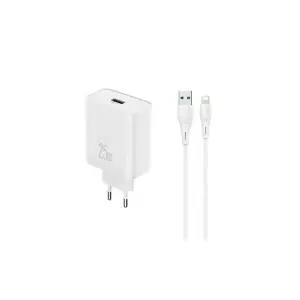 Yison Celebrat C-H8-EU 25W Charger Adapter with Lightning Cable