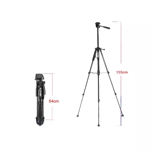 ZOMEI T120 MOBILE AND CAMERA TRIPOD (WITHOUT MOBILE HOLDER)-1