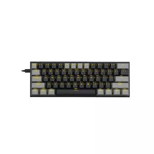 E-YOOSO Z11 WIRED SINGLE BACKLIT 61 KEYS MECHANICAL GAMING KEYBOARD (BLUE SWITCH)