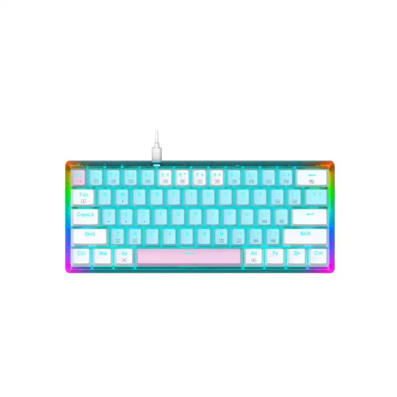 E-YOOSO Z87 HOTSWAP MECHANICAL KEYBOARD YELLOW BACKLIT (BLACK RED SWITCH )