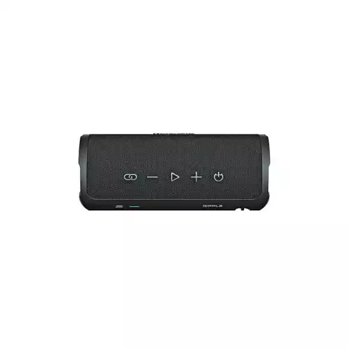 HIFUTURE RIPPLE WATERPROOF PORTABLE WIRELESS SPEAKER BLACK