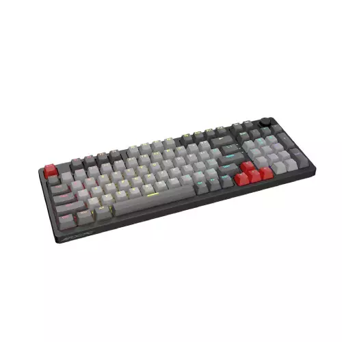 OCPC ZRC-87 Zero Compact Wired Gaming Mechanical Keyboard (Light Grey)-gallery-1