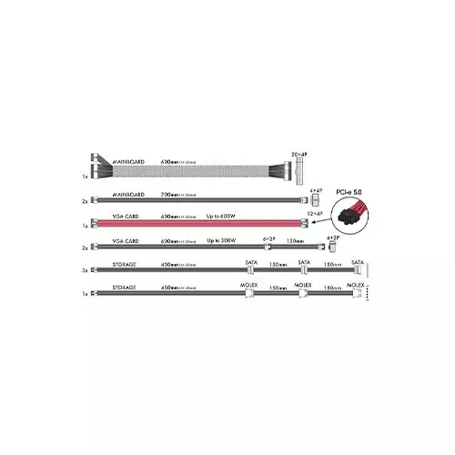 OCPC Energia PT1200M 80+ Platinum  ATX Full Modular Power Supply-3