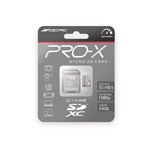 OCPC PRO-X U1 C10 64GB MICROSDXC CARD - 2