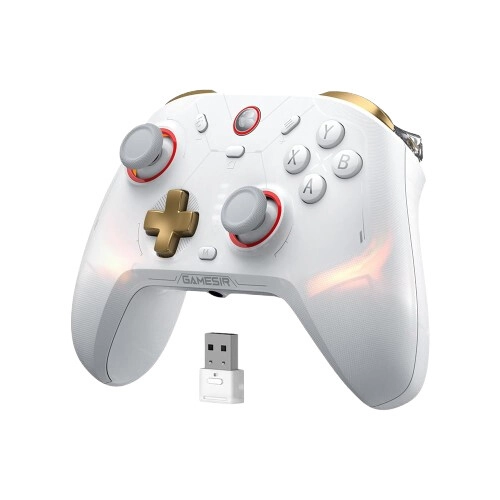 Gamesir Cyclone 2 RGB Wireless Controller with Charging Dock (White) - 1