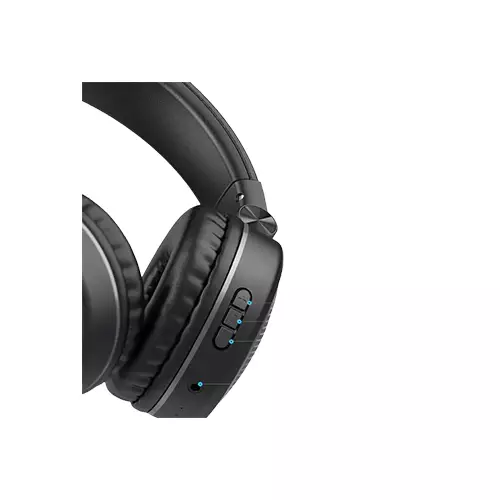 YISON B4 PORTABLE WIRELESS OVERHEAD FOLDABLE HEADPHONE (BLACK)-gallery-1