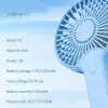 Yison Celebrat F1 1200mAH Rechargeable Portable Fan-1