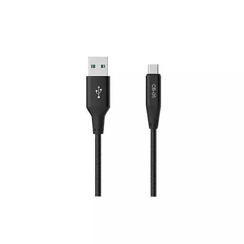 Yison Celebrat CB-05T 1m USB to Type-C Data Cable - Black