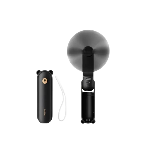 Jisulife Life8 F8 3-in-1 2000mAh Foldable Handheld Fan (Black)