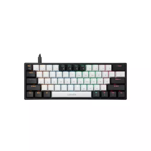 LEAVEN K620 WIRED MECHANICAL KEYBOARD WHITE