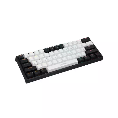 LEAVEN K620 WIRED MECHANICAL KEYBOARD WHITE BLACK-gallery-1