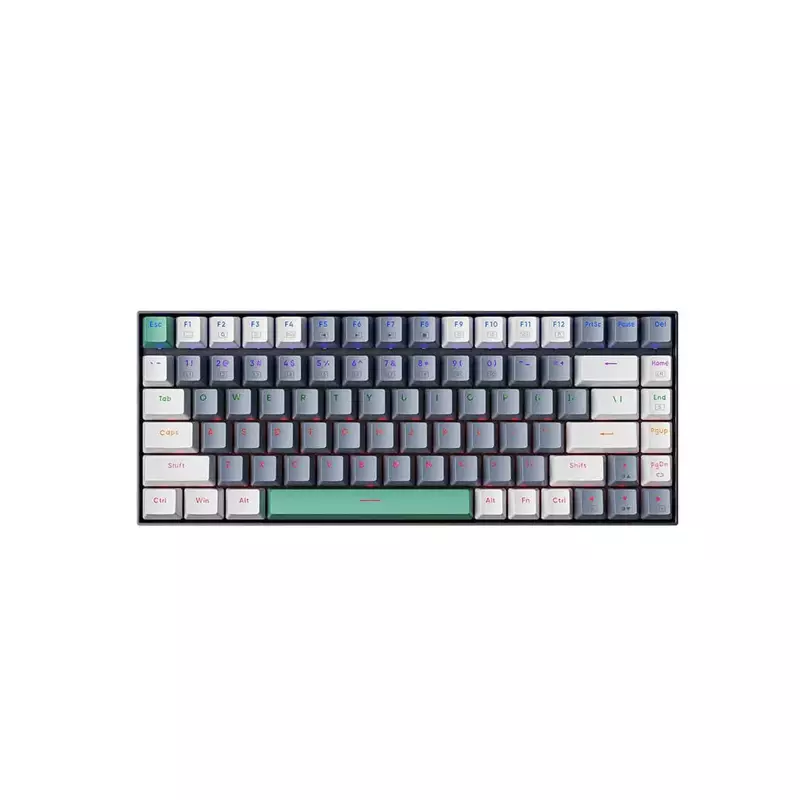 MACHENIKE K500-B84 WIRED RAINBOW RGB GREY MECHANICAL KEYBOARD BLUE SWITCH