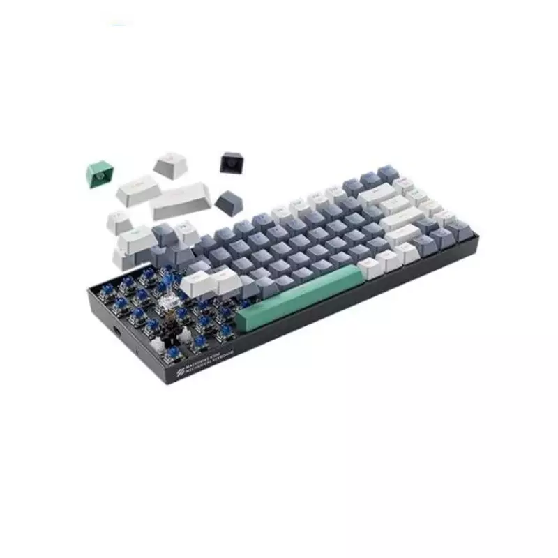 MACHENIKE K500-B84 WIRED RAINBOW RGB GREY MECHANICAL KEYBOARD BLUE SWITCH-gallery-2