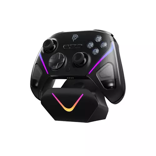 EasySMX D10 Multiplatform Gaming Controller with Charging Dock (Black)