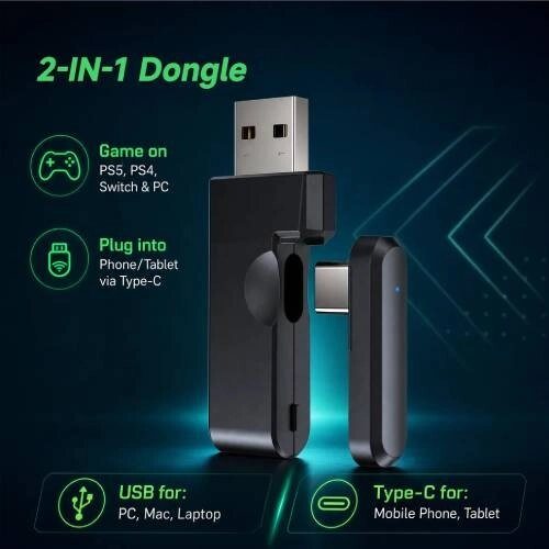 EasySMX E02 Multi-Mode Wireless Gaming Headset - 1