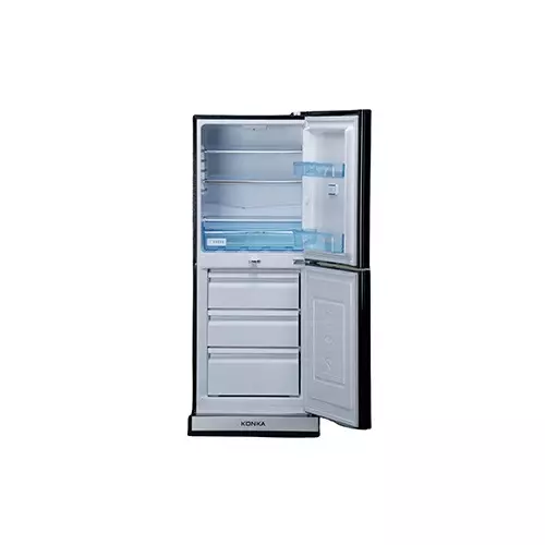 KONKA KRB-190GB-Glass Mirror 190 Ltr Bottom Freezer 2-Door Refrigerator-1