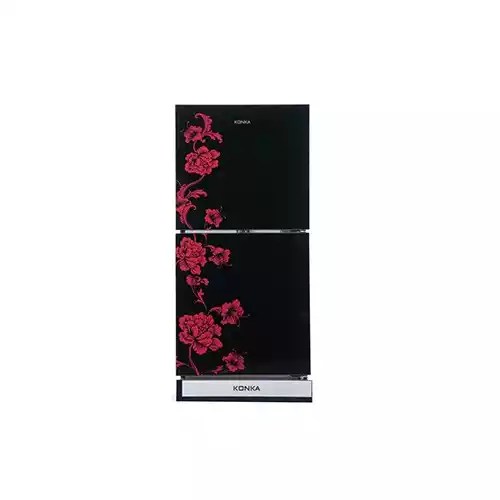 KONKA KRB-200GB-Glass Mirror 200 Ltr Bottom Freezer 2-Door Refrigerator