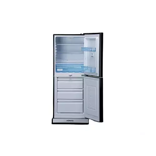 KONKA KRB-200GB-Glass Mirror 200 Ltr Bottom Freezer 2-Door Refrigerator-gallery-1
