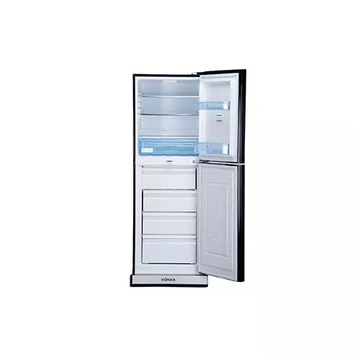 KONKA KRB-230GB-Glass Mirror 230 Ltr Bottom Freezer 2-Door Refrigerator-gallery-1