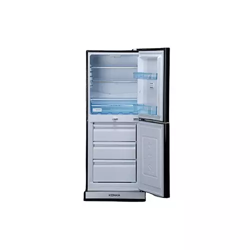 KONKA KRB-270EVB-3D Red Butterfly 270 Ltr Bottom Freezer 2-Door Refrigerator with Digital Display-1