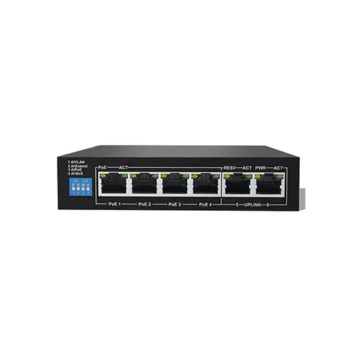 HORED AI106 6-PORT 100MBPS AI POE SWITCH