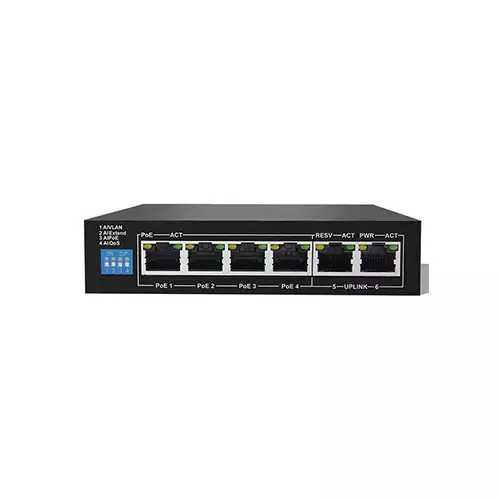 HORED AI106G 6-PORT GIGABIT AI POE SWITCH