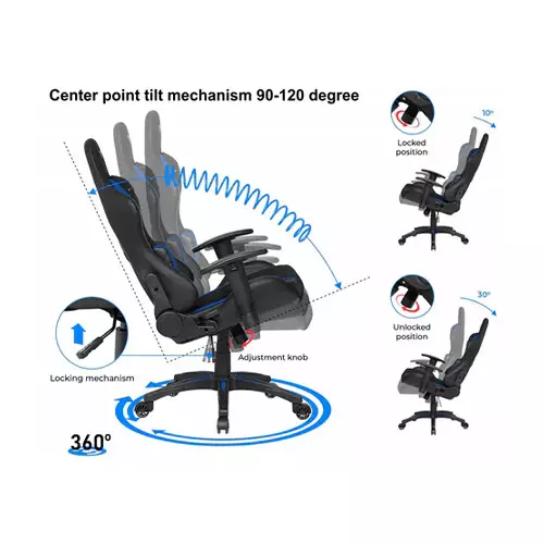 ELECTRON VALIANT Premium Gaming Chair (Chocholate & Black)-gallery-2