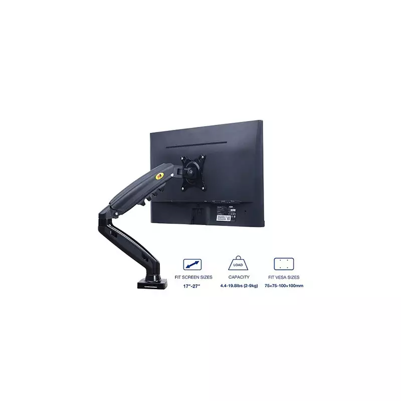 North Bayou F80 Single Gas Spring Monitor Desk Mount Stand