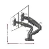 North Bayou F160 9KG Max Payload Dual Monitor Desk Mount-2