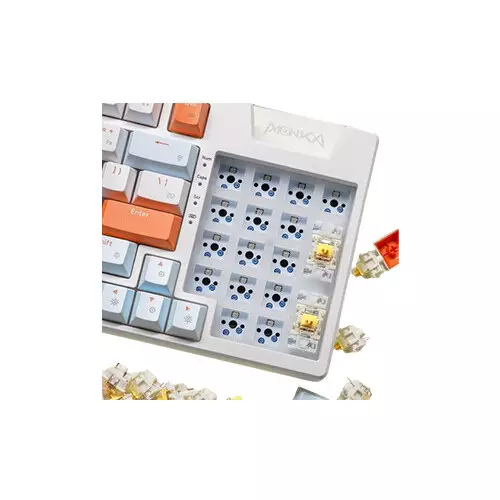 MONKA AE98 Tri-Mode RGB Mechanical Keyboard (Yellow Switch)-gallery-2