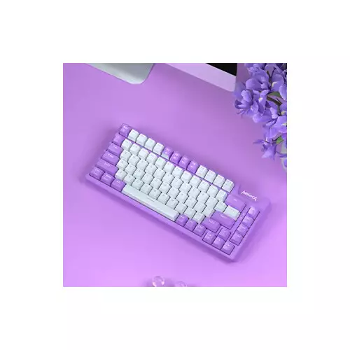 MONKA AE75 Tri-Mode Gasket Hotswappable RGB Mechanical Keyboard (Sea Salt Switch)-gallery-1