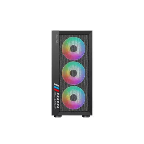 POWER TRAIN PT-701B ATX MID TOWER GAMING CASE WITH 4 RGB FAN-1