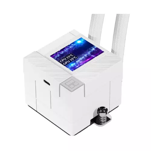 Thermalright Core Matrix 360 Vision ARGB CPU Cooler with Display (White)-gallery-2