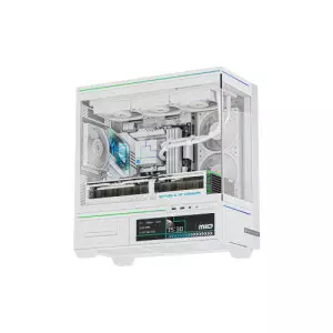 Thermalright M10W Vision Desktop Case with 6.9" LCD Display (White)
