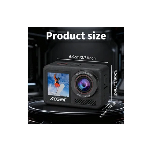 Ausek AT-M90TR 5K Waterproof Action Camera - 1