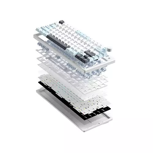 MONKA A75 Aluminum Wired Mechanical Keyboard (Snow Leopard Switch)-3