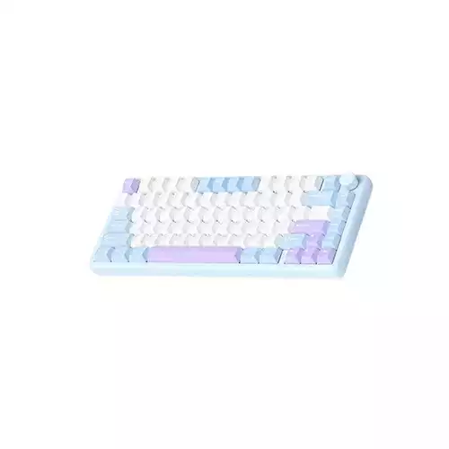 MONKA A75 Aluminum Tri-Mode Wireless Mechanical Keyboard (Misty Blue)